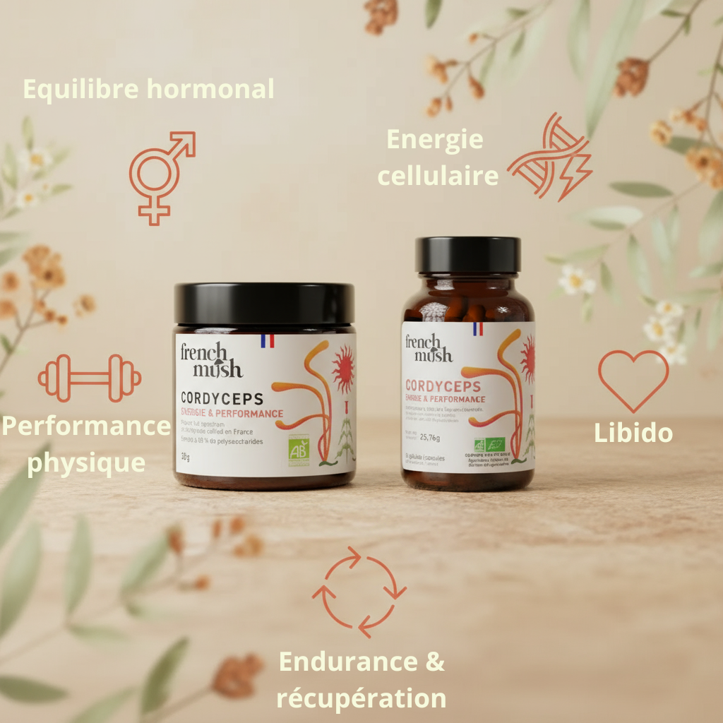 French Mush - Cordyceps - Équilibre hormonal & Performance ♀️♂️