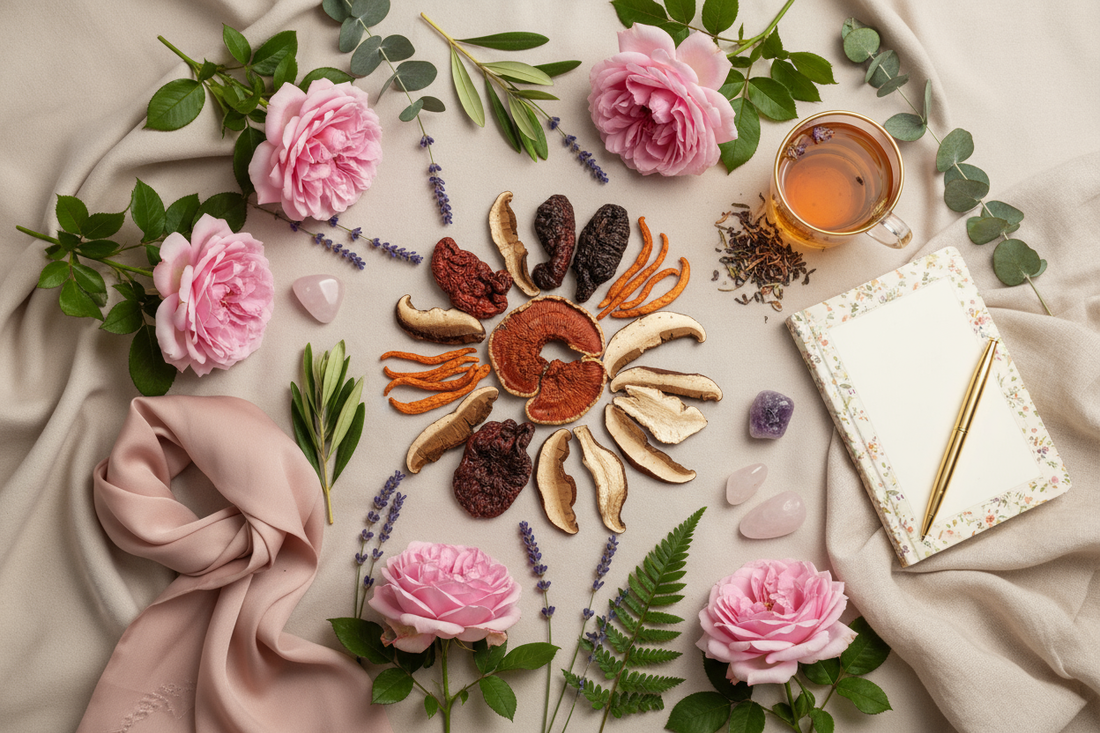 Champignons médicinaux et santé féminine : alliés naturels pour la ménopause, le SOPK, l'endométriose et l'adénomyose