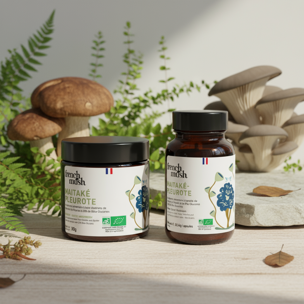 Maitake & Pleurote - Poudre et Gélules